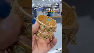 Screw kada bangles at very affordable prices... Take screenshot and WhatsApp to book #hanualaya