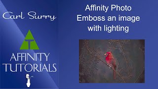 Affinity Photo - Emboss with Lighting