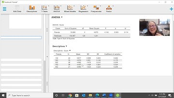 JASP: One Way ANOVA- Contrasts & Post Hoc