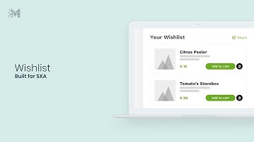Wishlist feature for Sitecore SXA