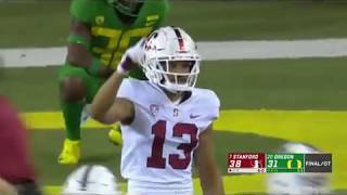Stanford intercepts pass and wins game in overtime!!! 7 Stanford at 20 Oregon 9/22/2018