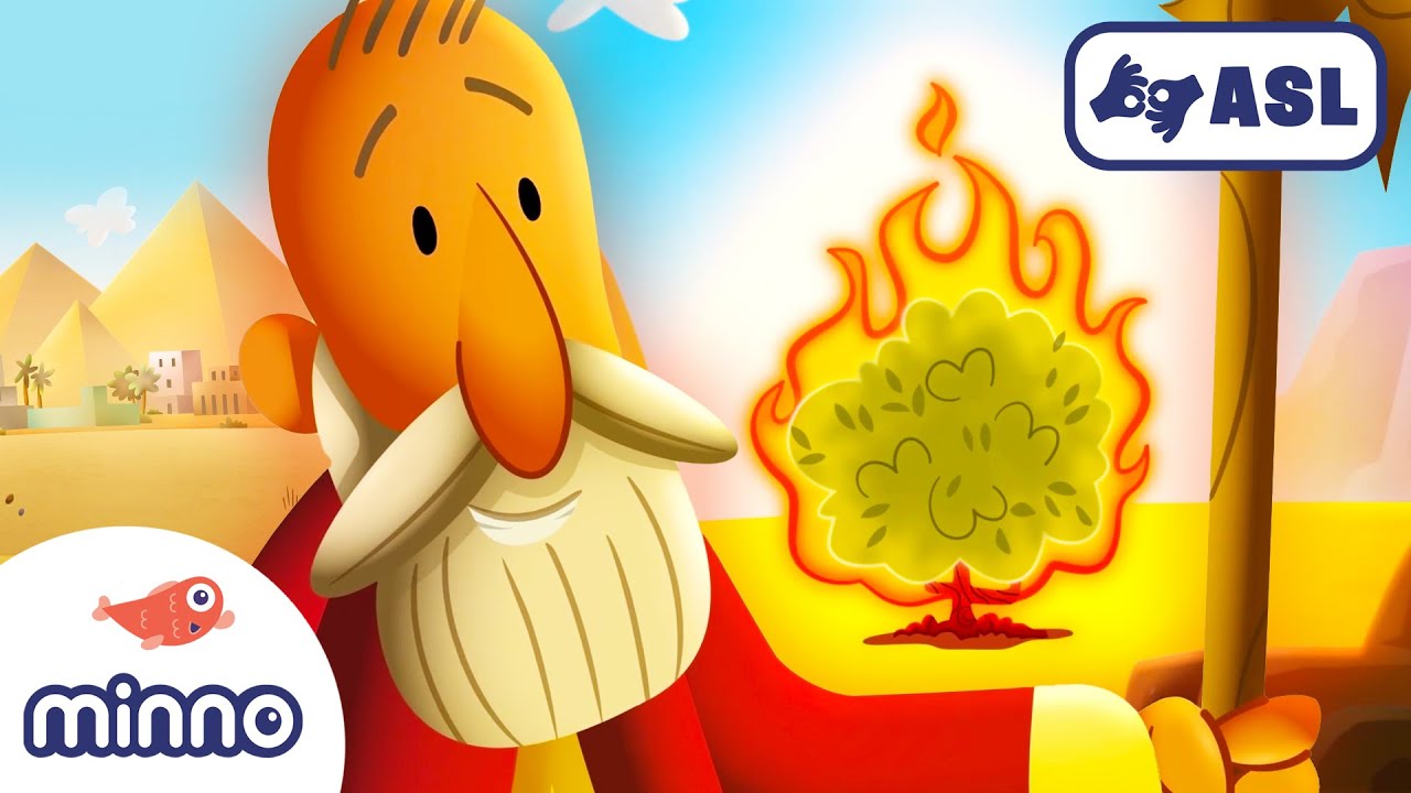 The Story of Moses and the Burning Bush (with ASL) | ASL Bible Stories for Kids - YouTube
