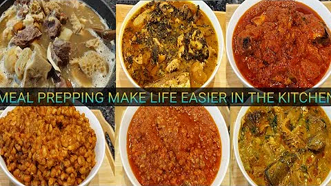 BULK COOK WITH ME | MAKE 5  MEAL IN LESS THAN 2 HO...
