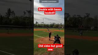 Clear the bases !!! What a line drive!!! 3rbis, double with bases loaded #baseball #viral #youtube