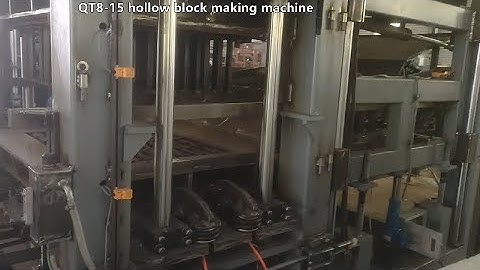 QT8-15 fully automatic hydraulic cement concrete hollow block making machine