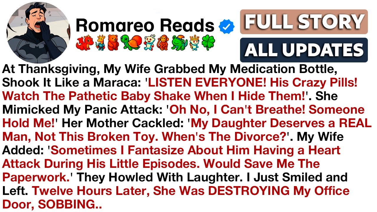 At Thanksgiving, My Wife Grabbed My Medication Bottle, Shook It Like a Maraca: 'LISTEN EVERYONE!...