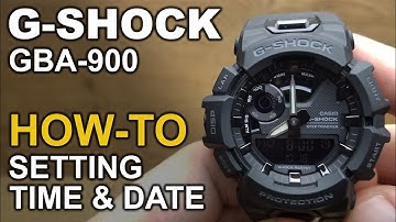 Gshock GBA 900 - Setting time and date tutorial
