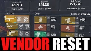 The Division - Questionable Vendor Reset God Roll Weapons Gear Mods You Need To Buy