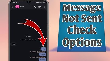 How To Fix Message Not Sent Check Options 