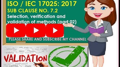 Validation of methods (Sc. 7.2.2) | Process requirements (Cl.7) | ISO/IEC 17025: 2017 in Hindi