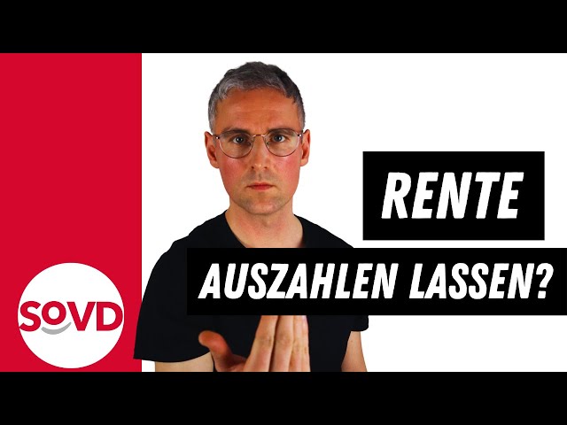 Kann man sich die Rente mit 50 auszahlen lassen?