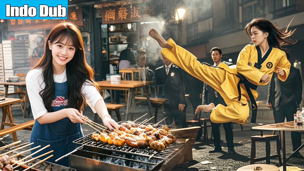 Ternyata wanita penjual barbekyu itu dewi perang! Siapa mengganggu putrinya akan mendapat balasan!