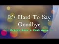 It's Hard To Say Goodbye - Celine Dion & Paul Anka / with Lyrics