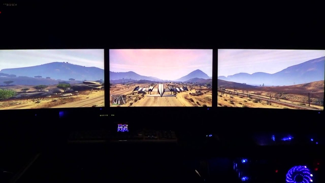 Gta 5 Gameplay 3 monitors YouTube