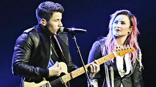 Nick Jonas & Demi Lovato - Can't Stop the world / Nick sings the second part 2014