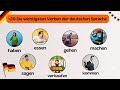 Die 25 wichtigsten Verben auf Deutsch (A1-A2) | Einfach & schnell lernen! #deutschlernen