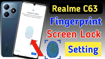Realme c63 fingerprint screen lock | fingerprint lock setting in Realme c63 | Realme pattern lock