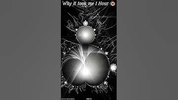 My CPU suffered for this line art Mandelbrot animation 😭💀 #shorts #fractals