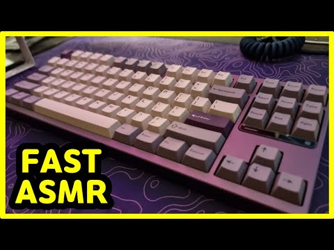 【FAST ASMR】 Evoworks EVO80⌨️ | HMX Azure | Keyboard Typing ASMR | No ADs No Talking😴