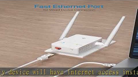 BrosTrend Universal WiFi to Ethernet Adapter, 300Mbps on 2.4GHz, WiFi to Wired Converter Wireless B