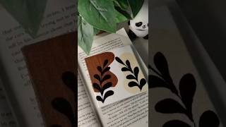 Easy Boho Leaf Mini Canvas Painting 🌿✨ | Aesthetic Acrylic Art #Shorts #ytshorts #explore