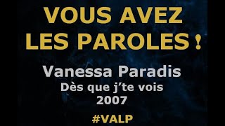 Watch Vanessa Paradis Des Que Jte Vois video