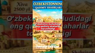 Top 3ta O’zbekistondagi eng qadimiy shaharlar #tarix #history #tarixsirlari