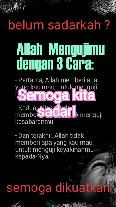 v1361 Sadari Alloh mengujimu #viralkan #fyp #tiphadapiujianhidup @harapanemas8322