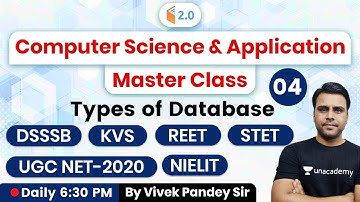 6:30 PM - REET, DSSSB, KVS, STET, UGC NET, NIELIT Exams | CS by Pandey Sir | Types of Database