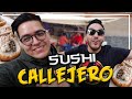 ESPECTACULAR SUSHI en un puesto de TACOS