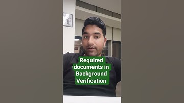 Required documents in background verification for job in MNC 2025 #backgroundverification #bgv #2025