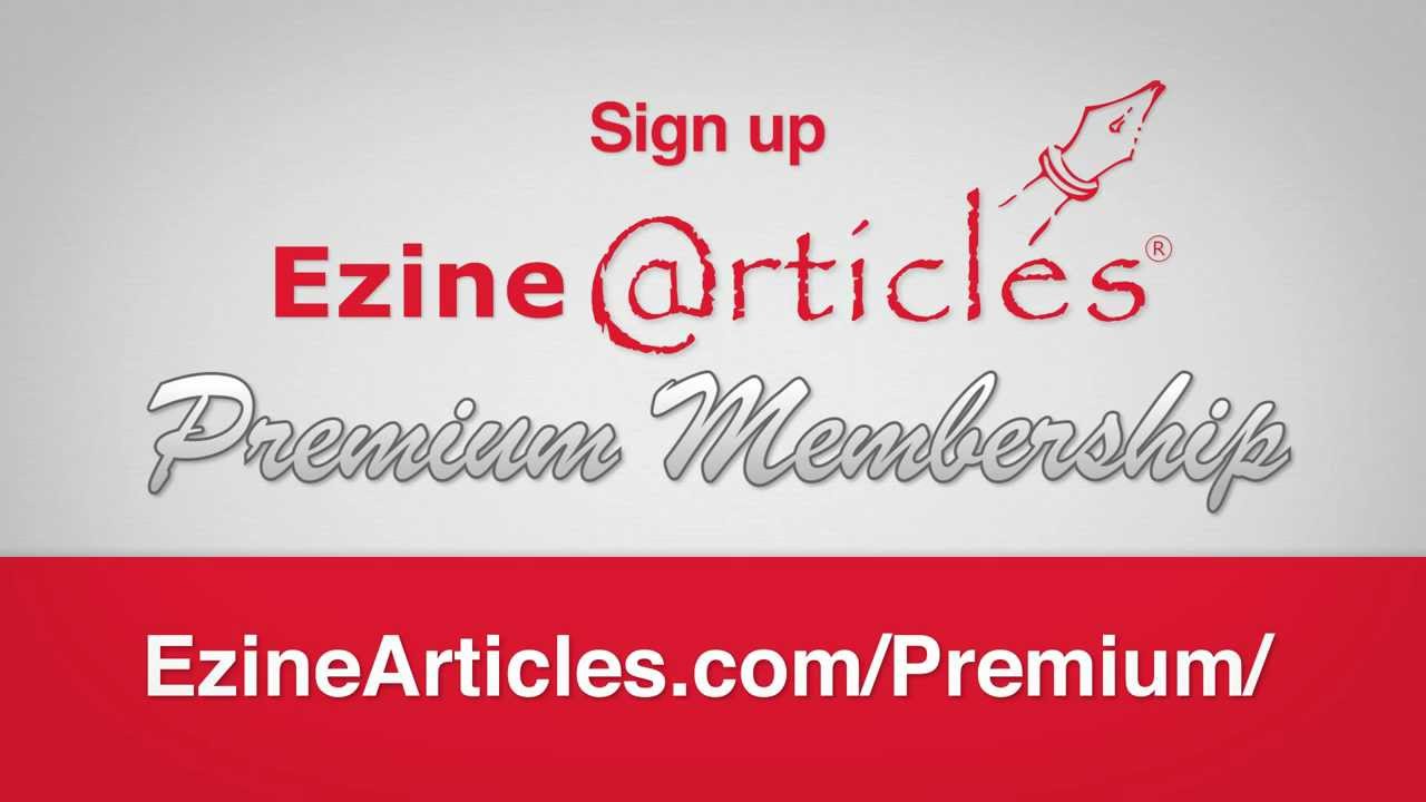 EzineArticles Premium Membership
