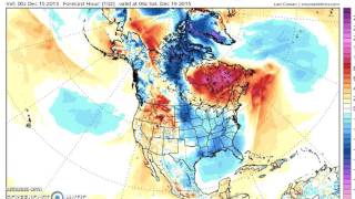 Long Range GFS jet stream forecast 12152015