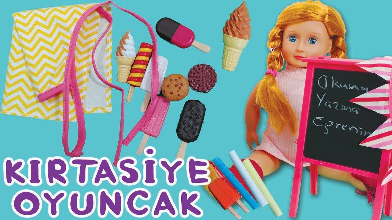 Oyuncak Bebeklerimle Dondurma Yapımı - Dondurma Seti Oyuncak Açılımı  | Oyuncak Butiğim