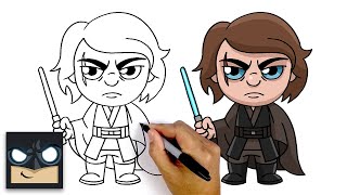 How To Draw Anakin Skywalker | Star Wars
