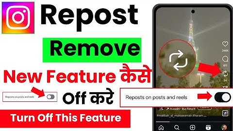 How to Remove Repost Feature From Instagram Reels | Instagram Repost Option Kaise Hataye