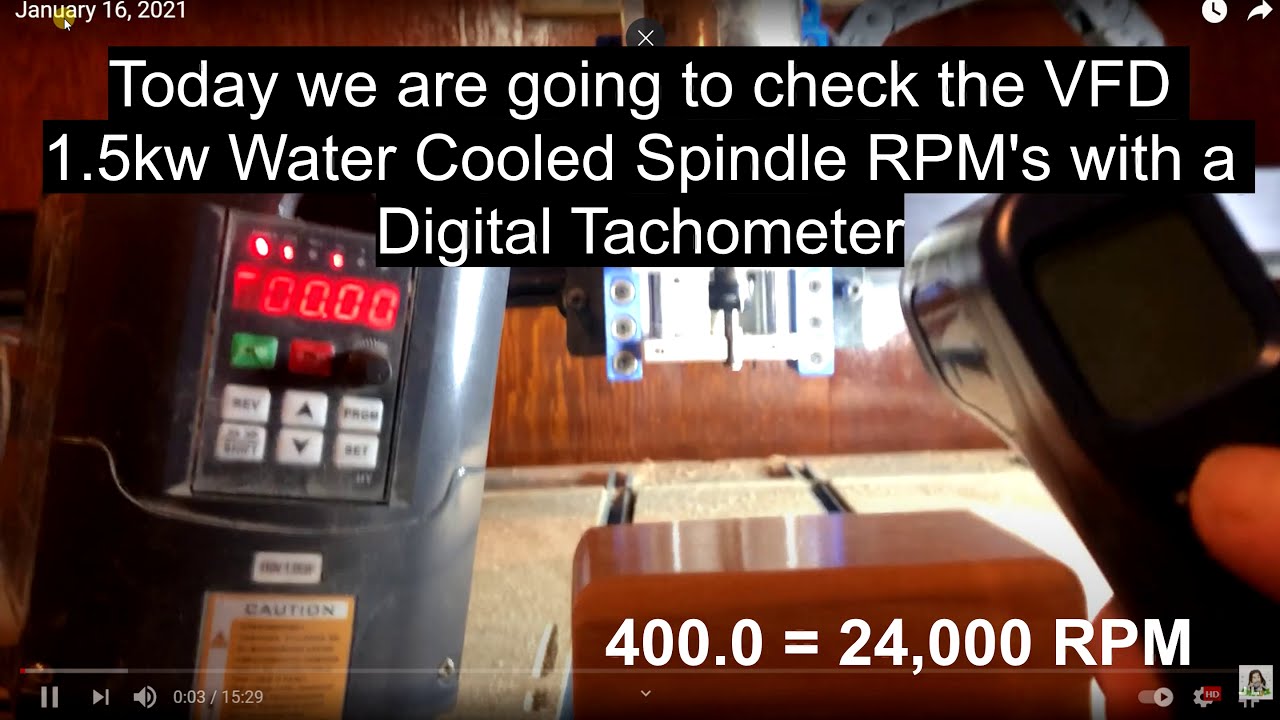 Converting 1.5kw Spindle VFD Frequency:0-400Hz to RPM Speed 0-24000rpm ...