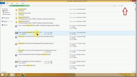 Shortcut key to Search Files & Folders in Windows 8 & Windows 8.1