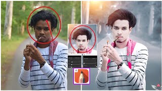 HDR Face Smooth Skin whitening photo Editing || Autodesk Sketchbook Realistic Hair Editing Tutorial screenshot 3