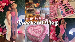 WEEK VLOG: SURPRISED FOR 22ND BIRTHDAY, ATL CLUB, AYANNAS BRUNCH, NEW CONTENT PLANNER, MOVING VLOG