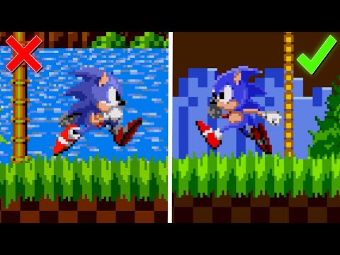 An Amazing Sonic Sprites in Sonic 1 ~ 4L1N's Sonic ~ Sonic Forever mods ~  Gameplay 