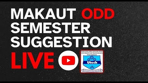 LIVE🔴MAKAUT 5th/7th Semester IMPORTANT SUGGESTION🔥😱 #makaut #suggestion