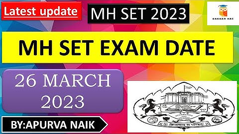 MH SET EXAM DATE 2023.MH SET परीक्षा तारीख 2023 #mhset#mhsetexam#mhsetexamdate#aasaanhai#apurvanaik
