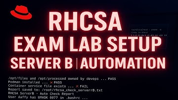 RHCSA Home Lab Exam Environment Setup op Server B | Volledige automatisering van de oefening