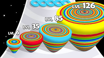 ROLLING STACK 3D: ASMR Gameplay - Level Up Rolling (All Levels)