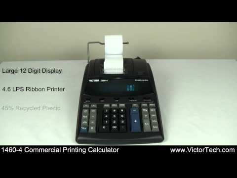 Victor 1460-4 12 Digit Extra Heavy Duty Commercial Printing Calculator