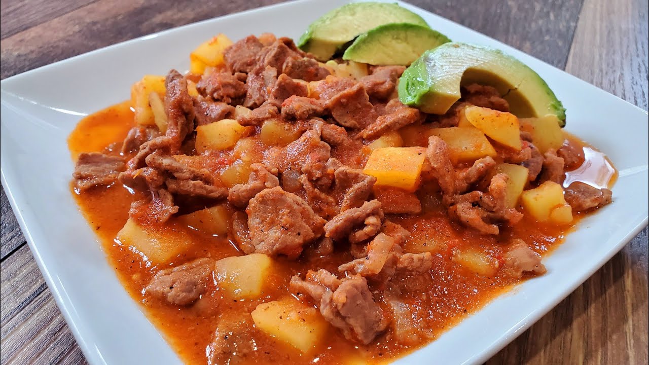 Arriba 68+ imagen receta de carne de res en salsa roja