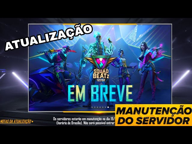 Que horas o servidor do Free Fire estará pronto hoje? Término da manutenção  novembro 2022