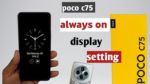 Poco c75 5g always on display setting|| poco c75 5g always display setting kaise kare 