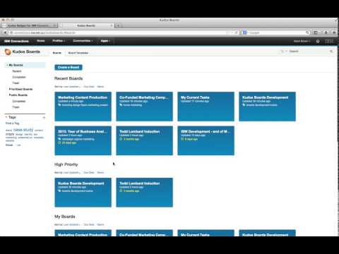 ISW Kudos Boards pro IBM Connections